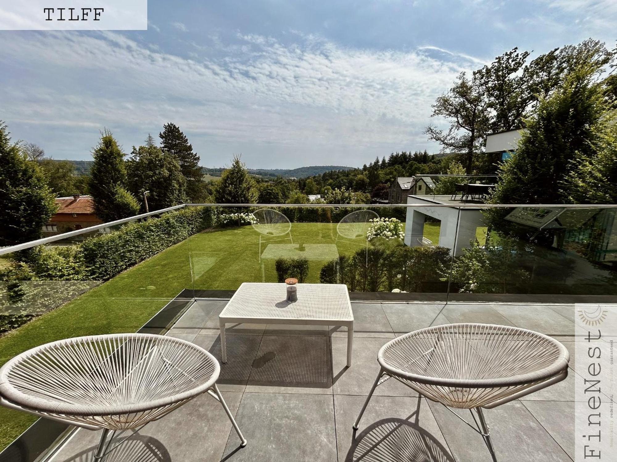 Ferienwohnung Terrasse de Tilff Le Mont Exterior foto