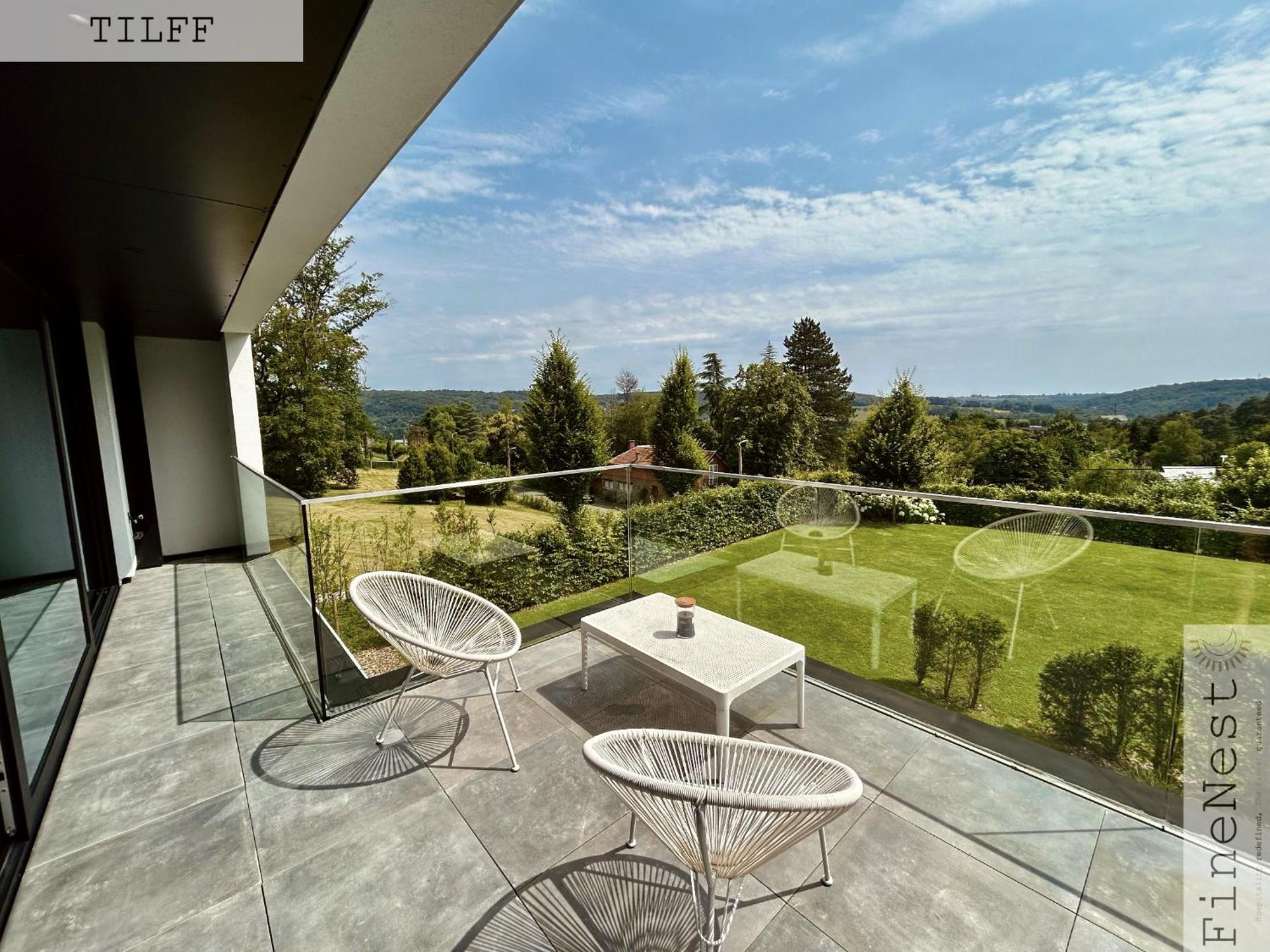 Ferienwohnung Terrasse de Tilff Le Mont Exterior foto